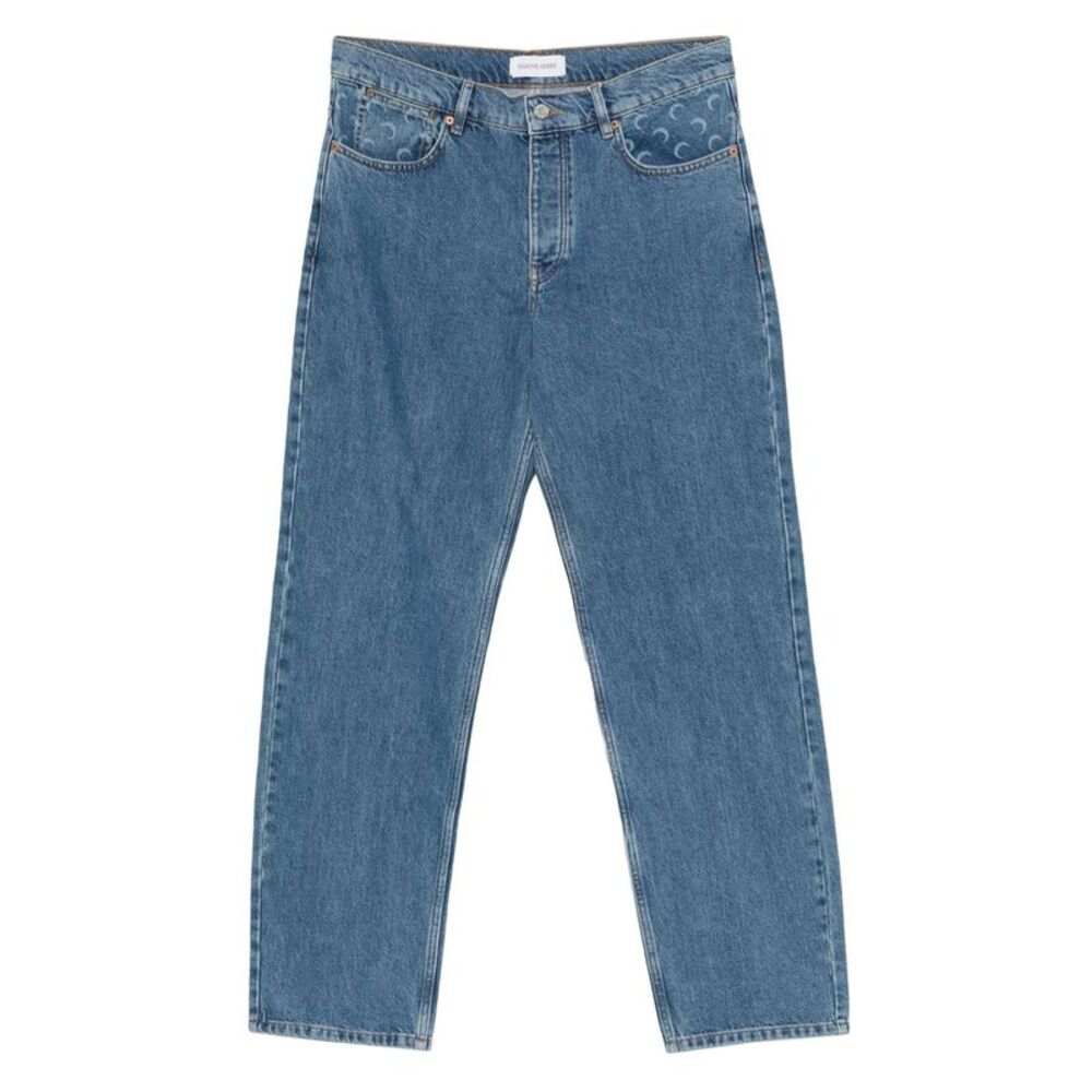 Marine Serre Men's Jeans Clear Blue